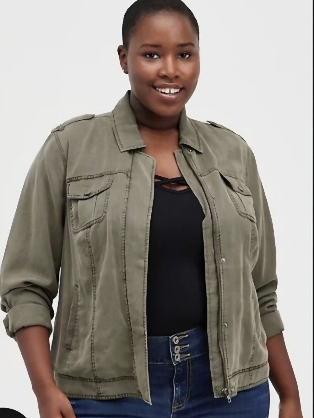 torrid Olive Green Field Jacket
